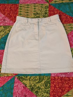 Tommy Hilfiger Ladies Light Beige Mini Skirt.