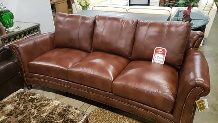 Real leather sofa