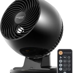 IRIS USA Woozoo Ventilador oscilante, ventilador vórtice, ventilador 7 en 1 equipado con control remoto con temporizador, oscilación múltiple/circulac