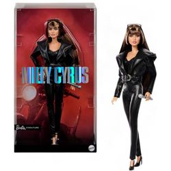 Barbie Signature Doll, Miley Cyrus Posable Collectible in Faux Leather Outfit PRESALE