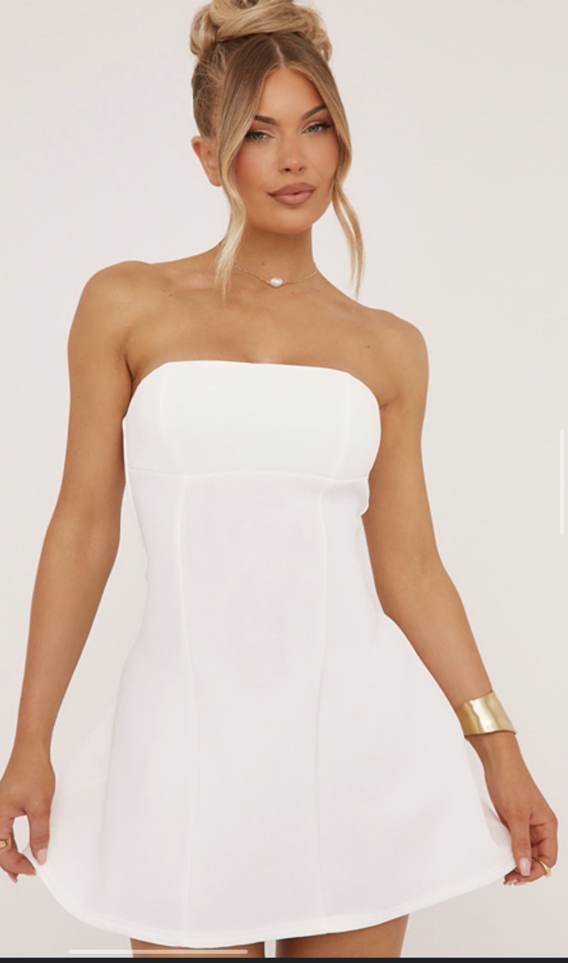 White Graduation Dress