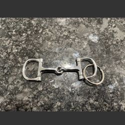 D Ring Horse Bit Key Chain