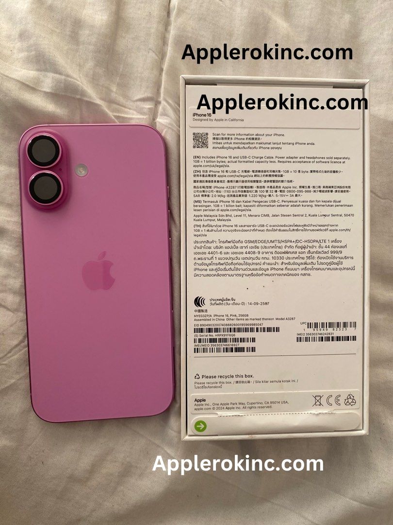 Unlocked iPhone 16 Pink New