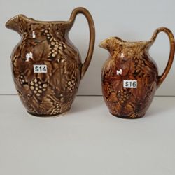Vintage Kingwood Ceramic Pitchers