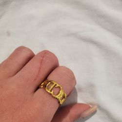 Gold Adjustable Ring Women Rings Never Worn