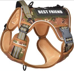 Pet Marvel Heavy Duty Dog Harness with Handle, No Pull Adjustable Outdoor Vest with Metal Buckles