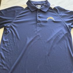 Los Angeles Chargers NFL Team Apparel Football Blue Polo/Golf Shirt 