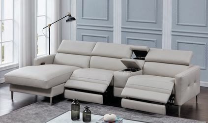 4-Piece Power^2 Sectional Light Grey - $2,049