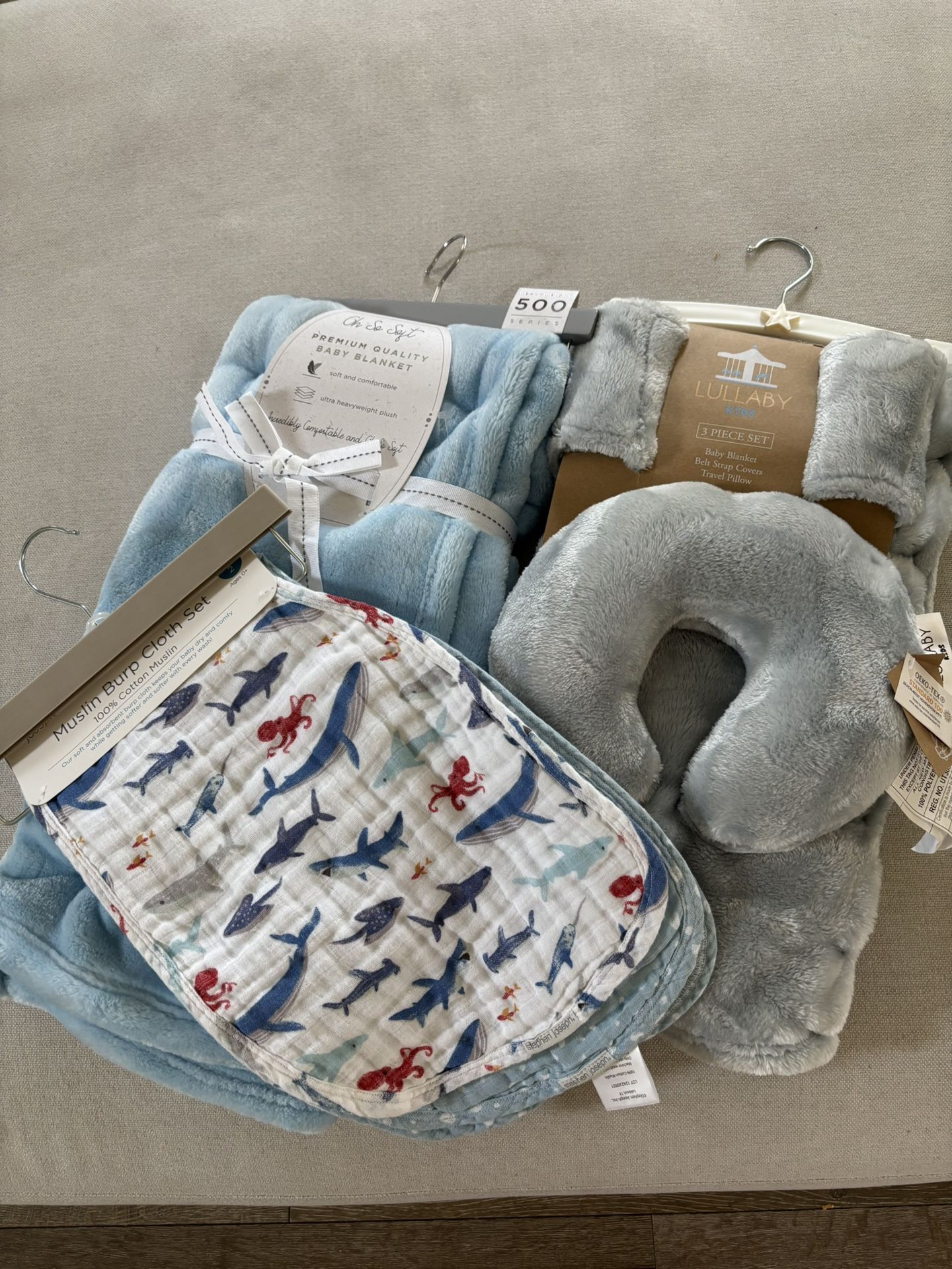 New Baby Blankets And Burp Cloths