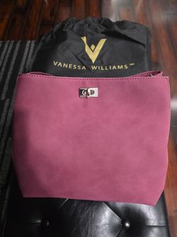 NEW Vanessa Williams" Posh Suede Merlot Hobo" Bag