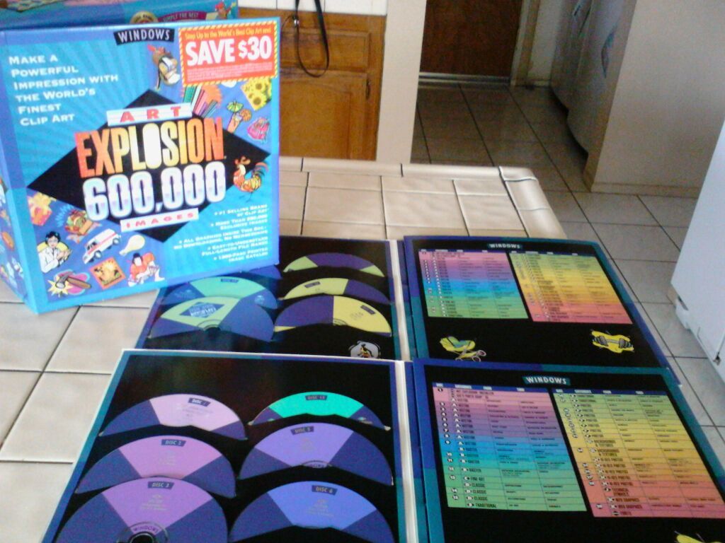 CD Rom Portfolio Art Explosion 600,000 Images