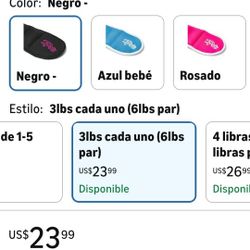 12 lb Vest and Pair of 3 lb Ankle Weights.