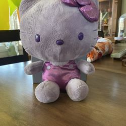Hello Kitty Lavender Plush – Metallic Purple Outfit | Sanrio