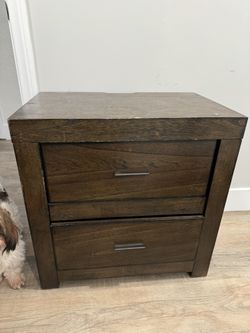 Wooden 25x25 nightstand