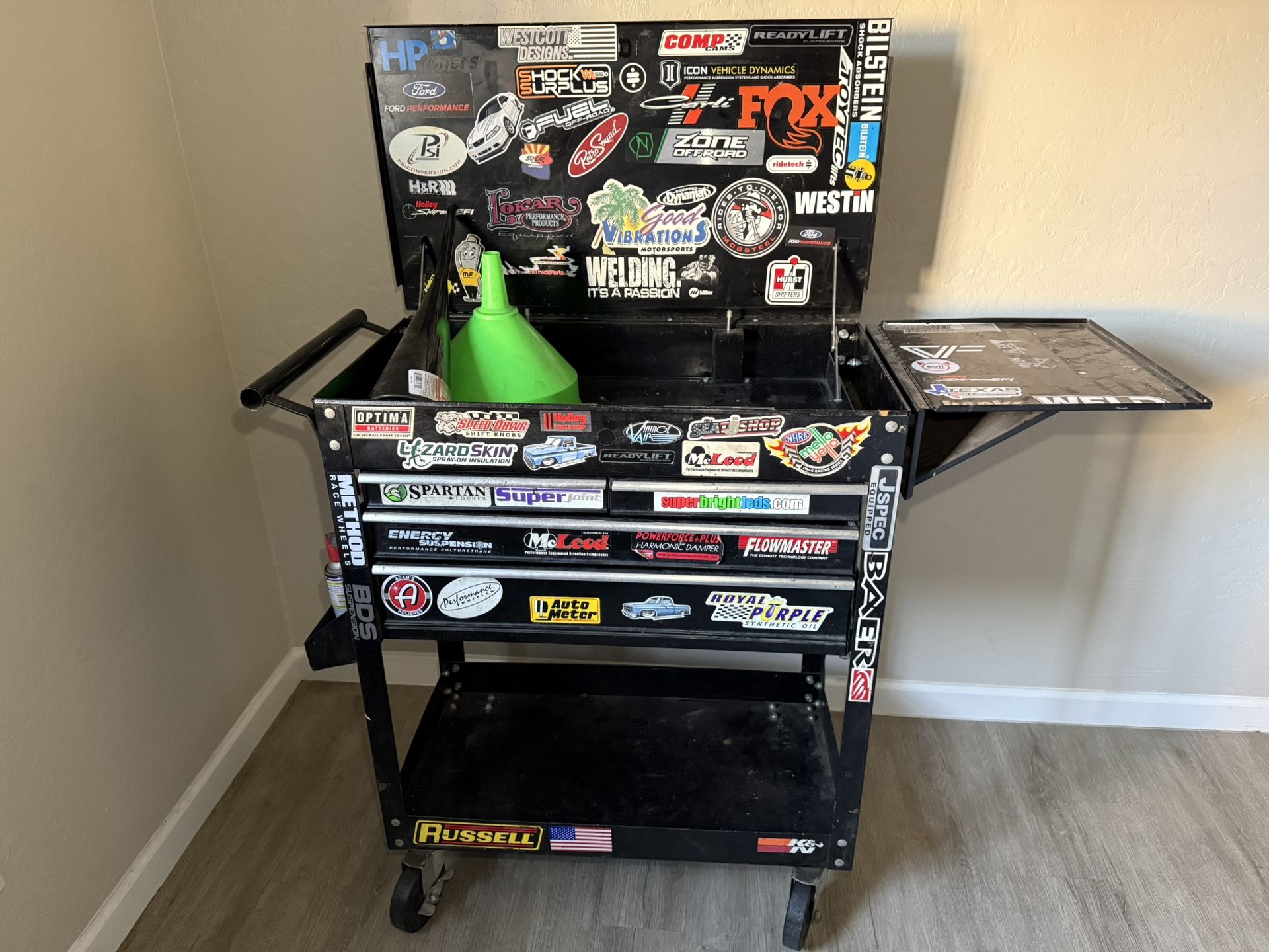 Tool Box With Miscellaneous Tools 