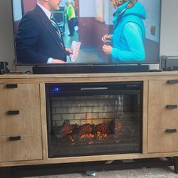 TV Stand With Fireplace