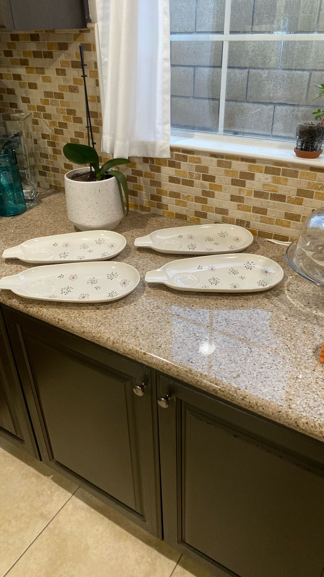 Franciscan / Franciscan Echo Snack Plates / Franciscan Dinnerware