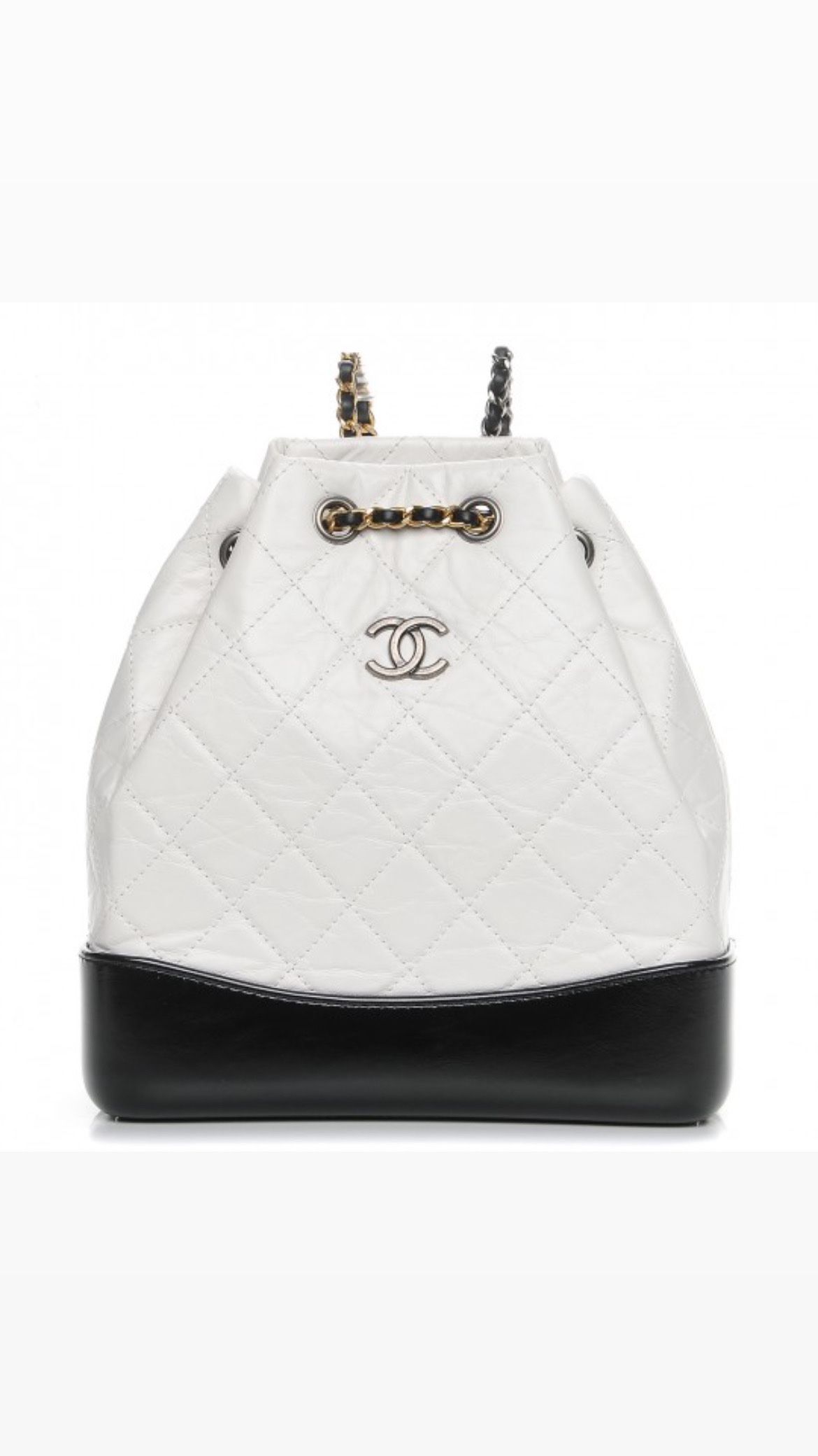 CC Backpack White And Black