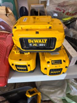 3 DeWalt batteries