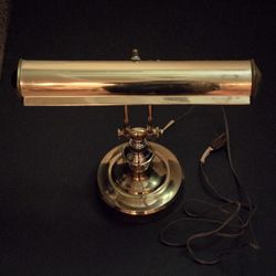 Vintage Brass Bankers Lamp
