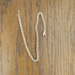 14 K Rope Bracelet 