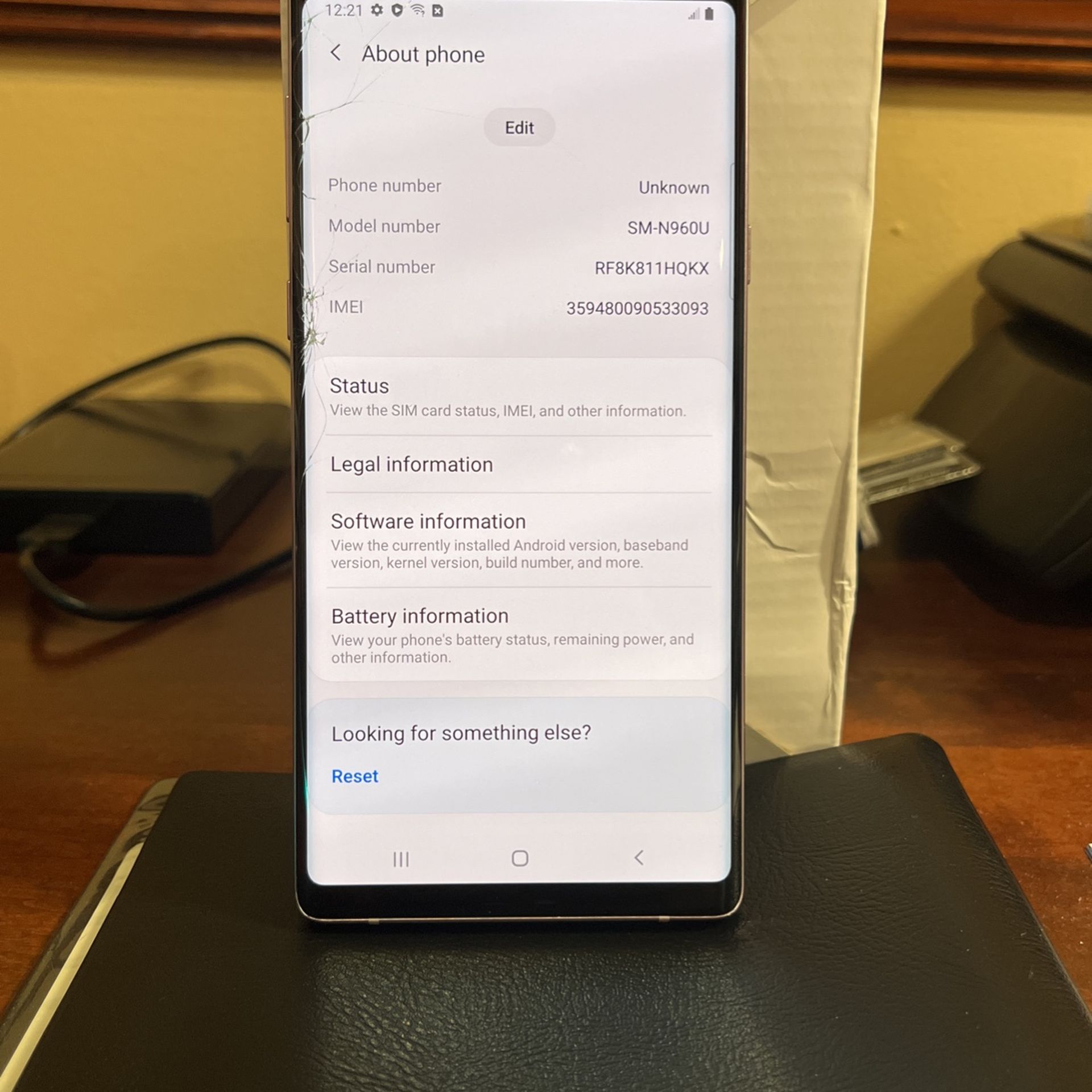 Samsung Galaxy Note 9, 6Gb Ram, 128Gb Storage