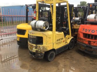 Forklift hyster 5000 lbs triple stage Sade shift propane engine