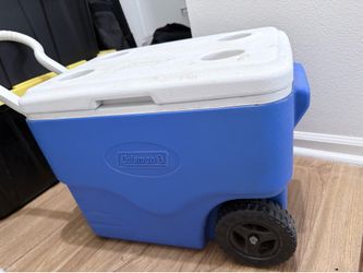 Coleman cooler with wheels $20