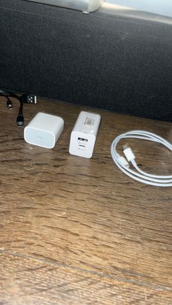 iPhone lightning cable and cubes
