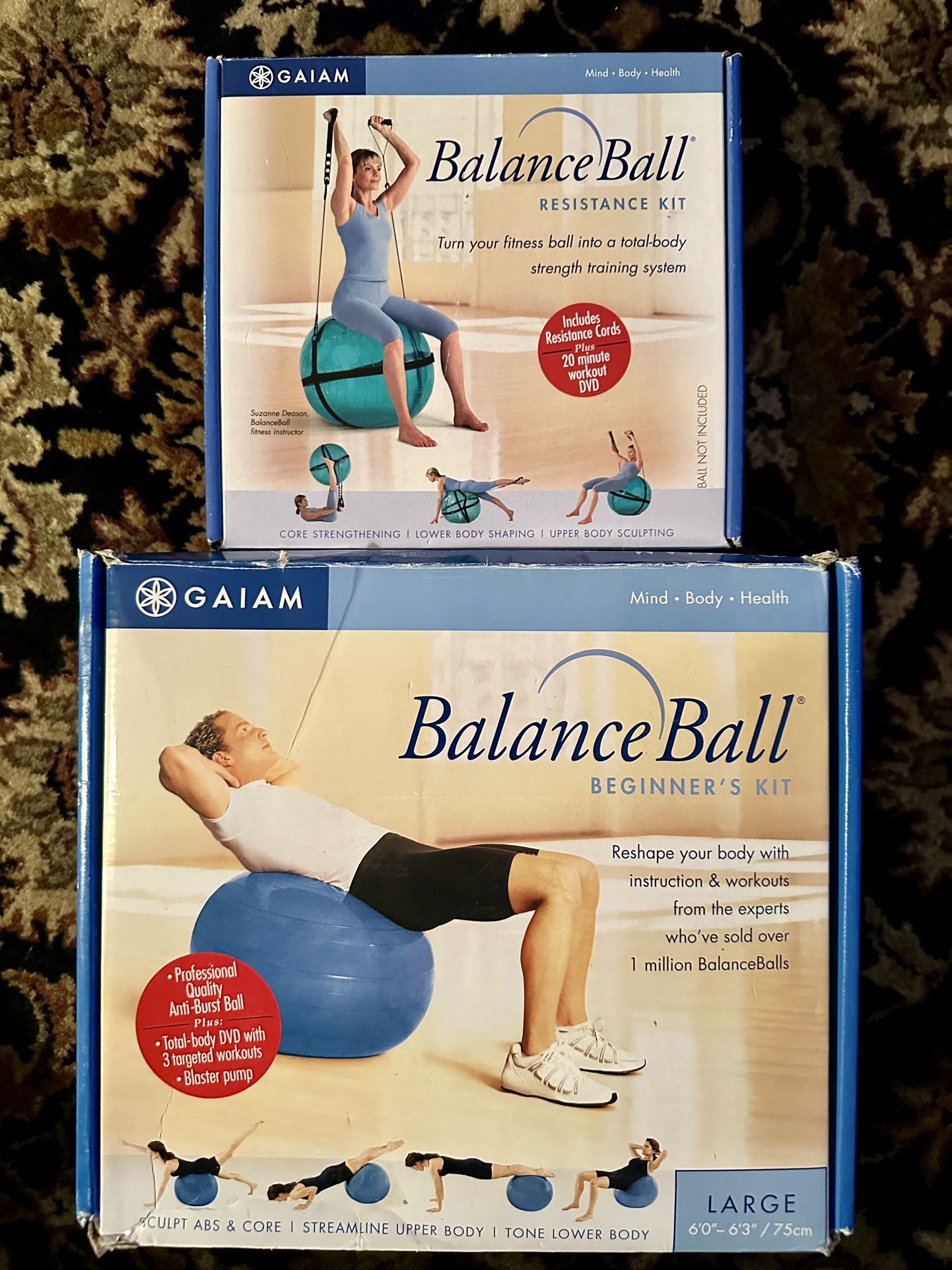 Balance Ball Kit With Resistance Cords + DVD (Exercise/Yoga)