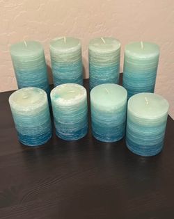 Teal candle bundle
