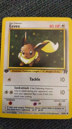 Eevee pokemon card (original series)