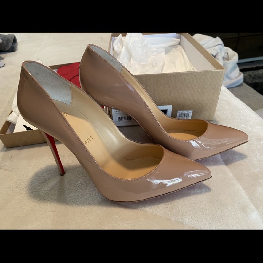 Christian Louboutin Pigalle Follies 100mm Ombre Patent Red Sole Pumps –  Shoes Post
