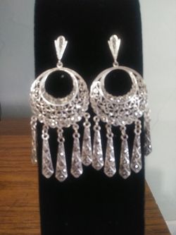 Sterling silver marcasite earrings vintage