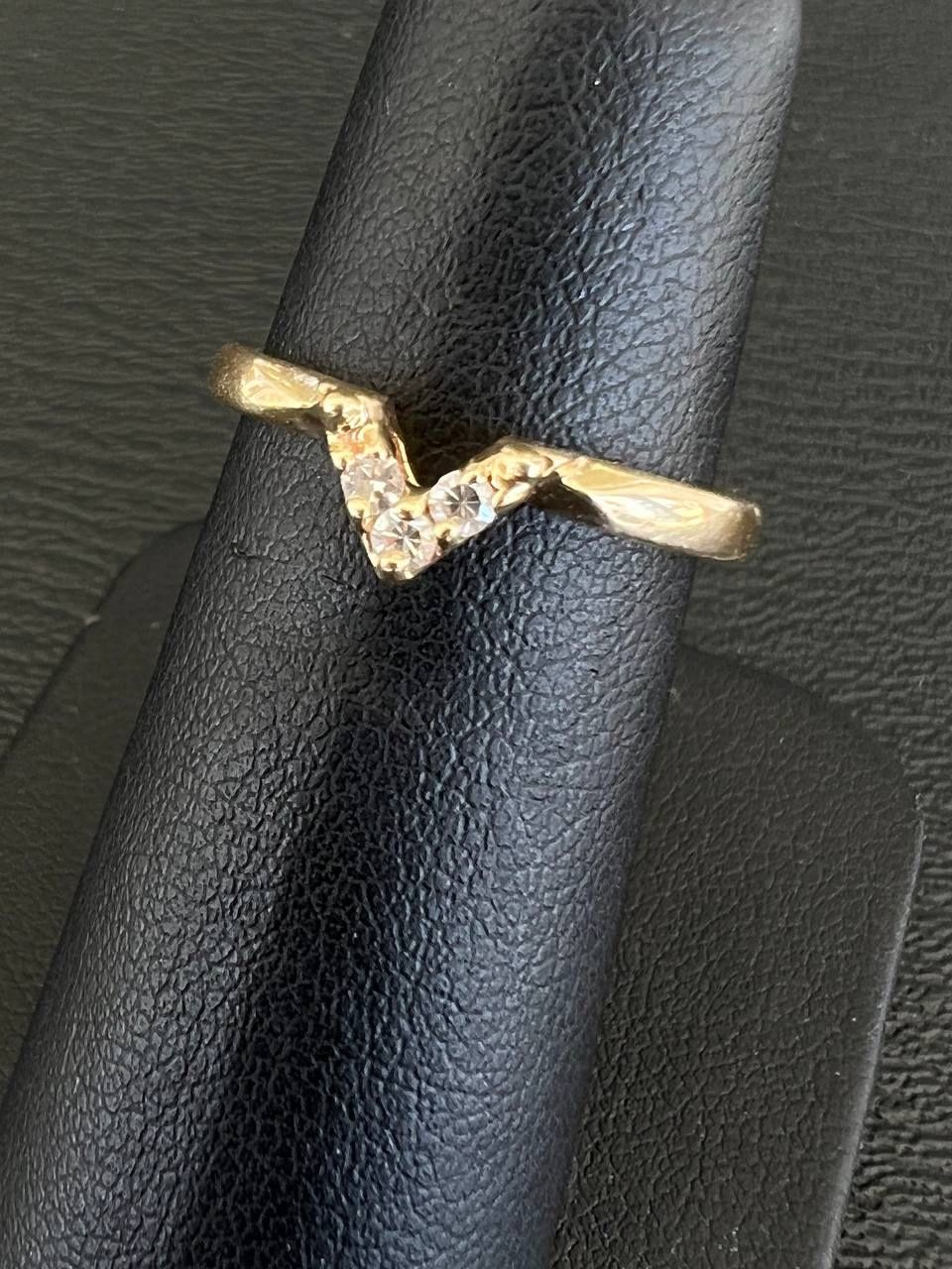 14k yellow gold diamond fashion ring