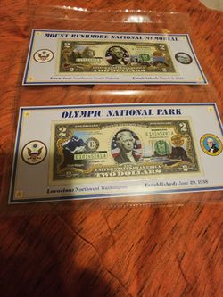 2 Dollars Bill Collectible