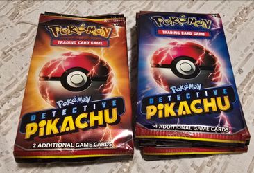 Detective pikachu booster packs