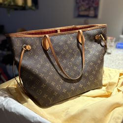 Louis Vuitton Monogram Neverfull MM Tote Bag