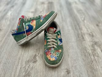 Kids Nike Dunk Low Foam Green Sneakers