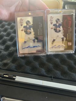 Jaxson Dart Rookie Auto Lot x2 2025 Topps Signature Class Giants RC Autographs