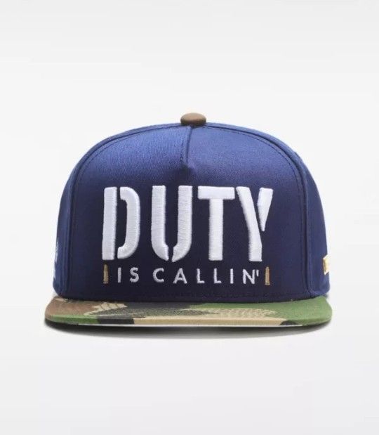 "Duty Is Callin" Flat Brim Snapback Hat 