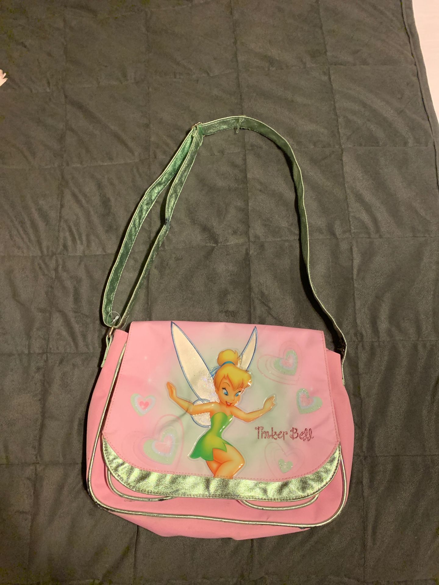 Pink TinkerBell messenger bag/purse