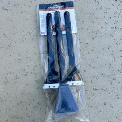 Farberware BBQ Set Of 3 Grill Brushes Black NEW 