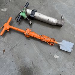 2 Air Jackhammers Demolition Breakers Hammer Good Condition 