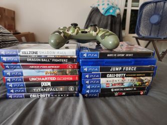 PS4 GAMES AND 1 CONTROL