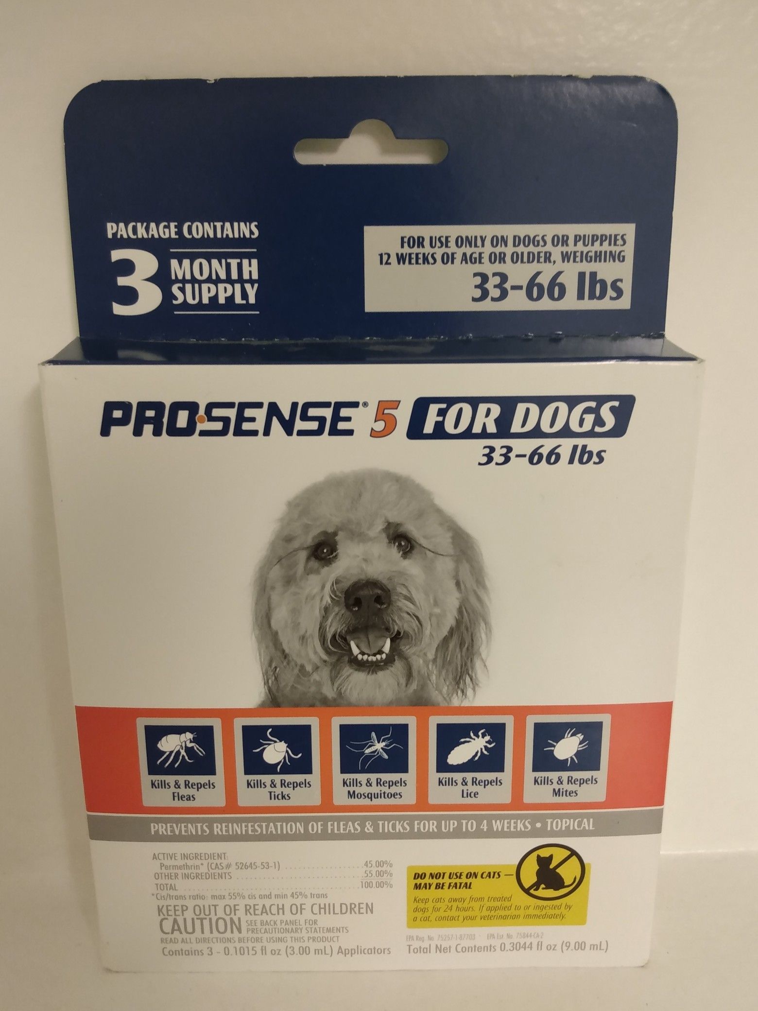 33-66lbs PROSENSE 5 FLEA COLLAR