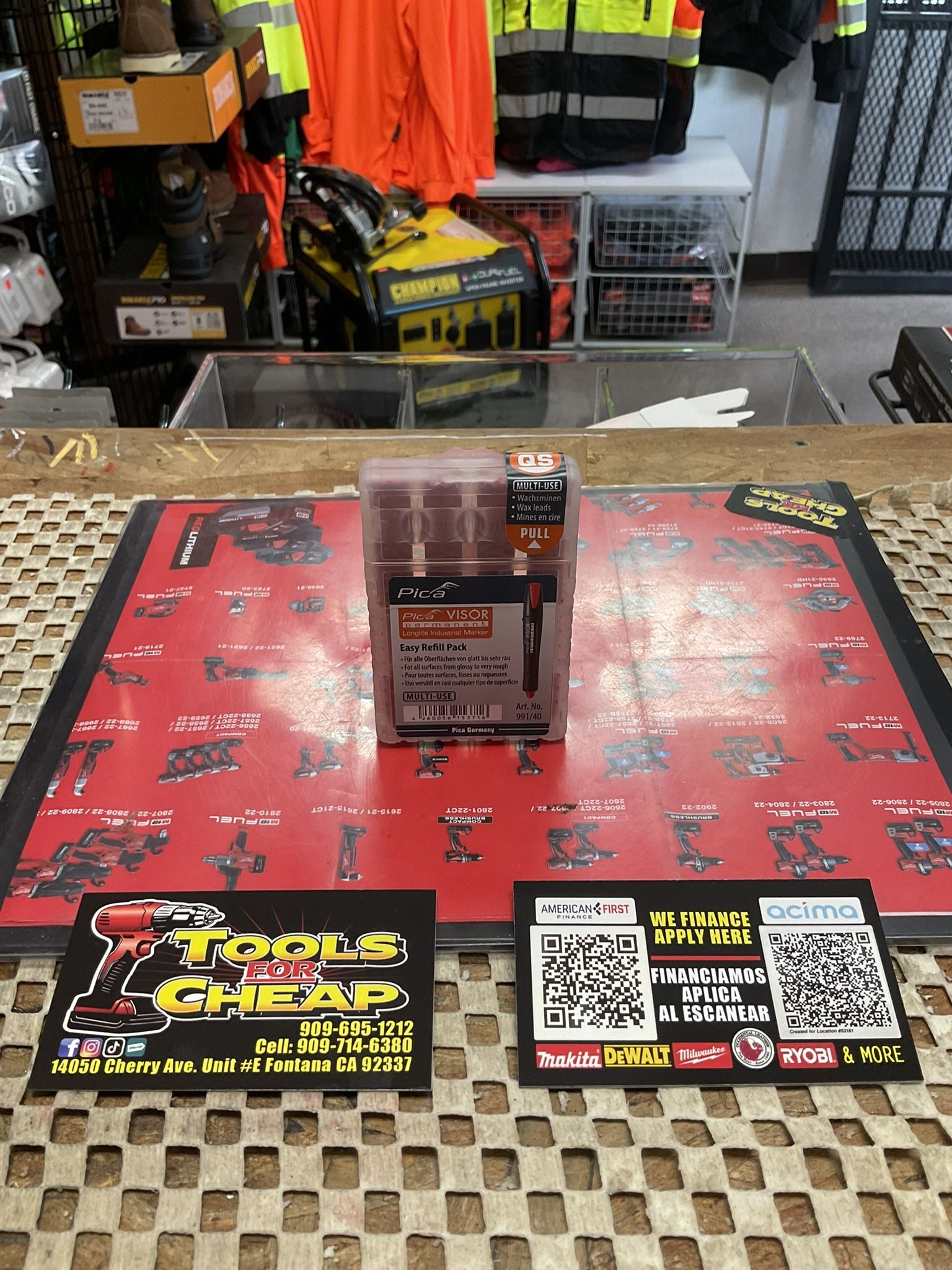 PICA VISOR MARKER REFILLS- Red