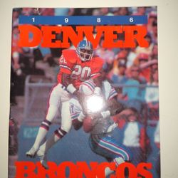 1986 Denver Broncos Year Book 