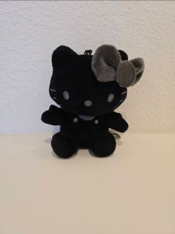 Sanrio Hello Kitty 50th Anniversary black plush mascot keychain - $38