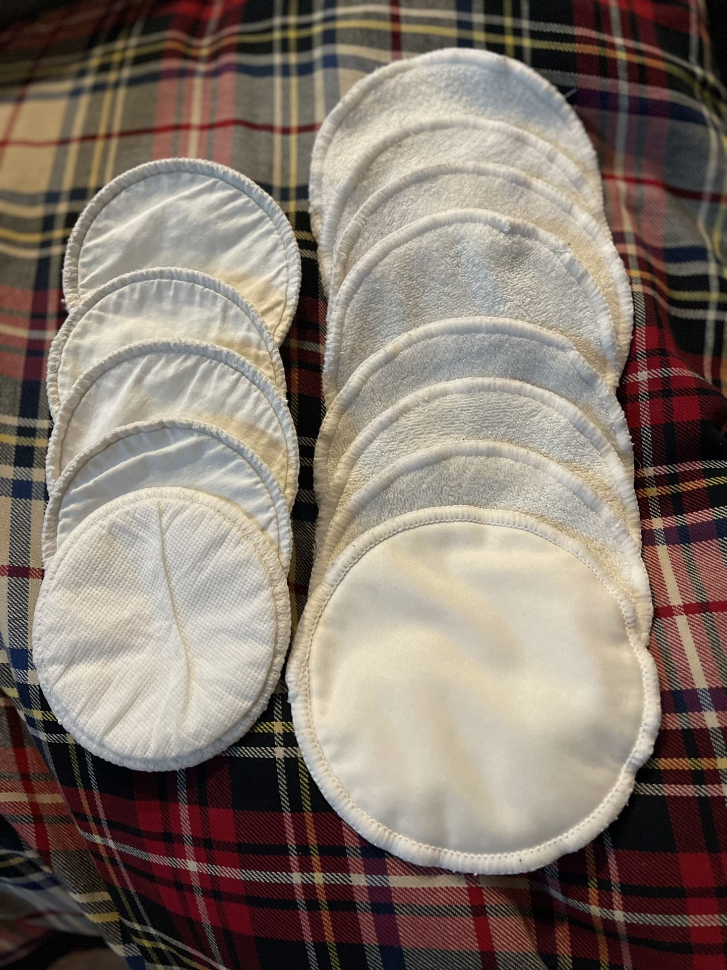 72 disposable breast pads - new - individually wrapped 4 pairs of large size re-usable/washable breast pads - used Lots of baby items available and